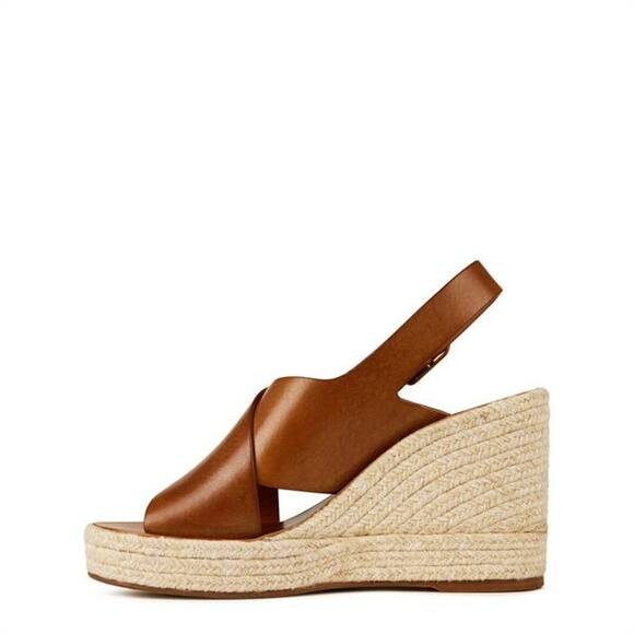 Chloe Brown Espadrille Wedges - Picture 3 of 4